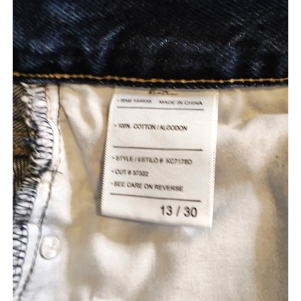 KanCan Jeans Size 13 30 Mid Rise Estilo Skinny Distressed Destroyed Jeans Denim - Picture 4 of 7